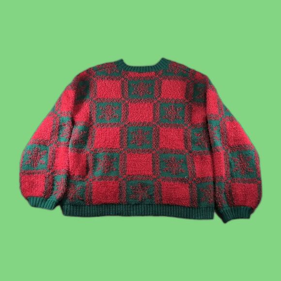 Holiday Time Ugly Christmas Sweater MEDIUM Adult Unisex Frenchie Pug Dog - Picture 2 of 8